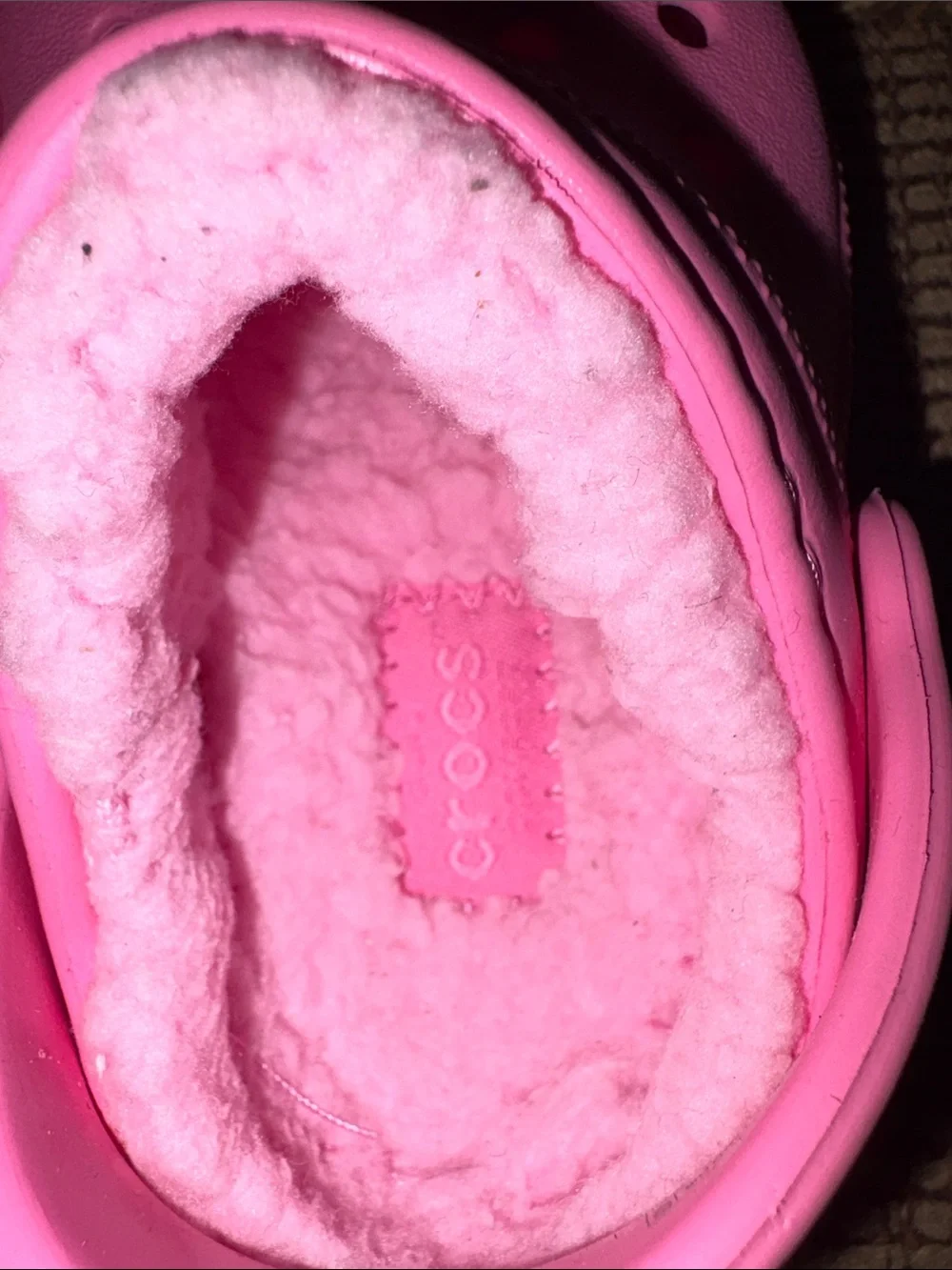 Child Size 4 Pink CROC Lined Clog Shoes